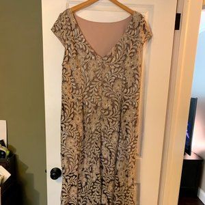 Brianna Lace Dress Formal Cap Sleeve